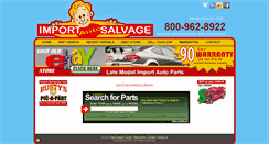 Desktop Screenshot of importautosalvage.com